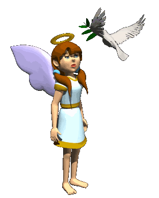Gif de angel y paloma