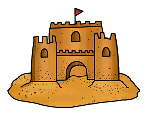 Gif de castillo de arena