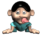 Gif de bebe con chupete