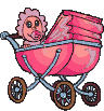 Gif de bebé en el carrito