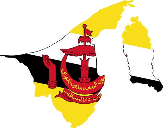 Mapa de Brunei