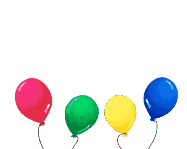 Gif globos cumpleaños