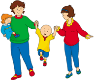 Gif familia caillou